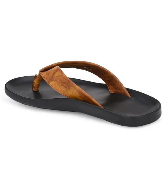 Leeport Beige Mens Slide Flip Flop - None