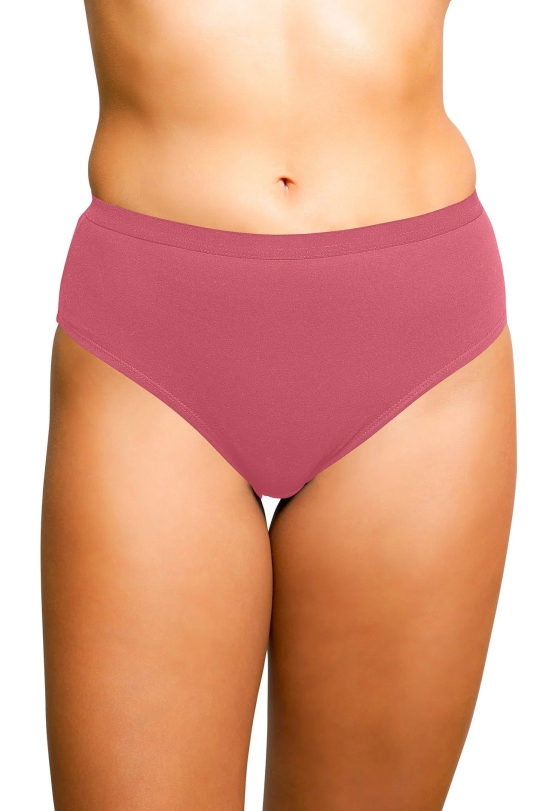 Sona Comfortable 1600 Cotton Plain Outer Elastic Hipster Plus Size Maroon Panties-XL / Maroon