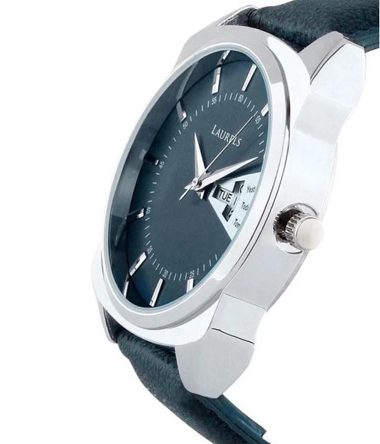 Laurels Leather Analog Mens Watch