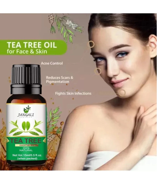 PURE Jangali ORGANICS Tea Tree Oil for Skin, Hair and Acne care 30ML