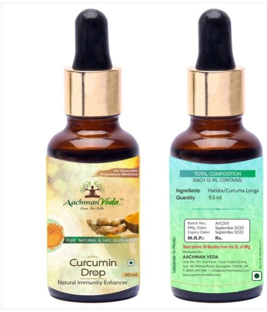 Aachman Veda Natural Immunity Enhancer Curcumin Drops 30ML