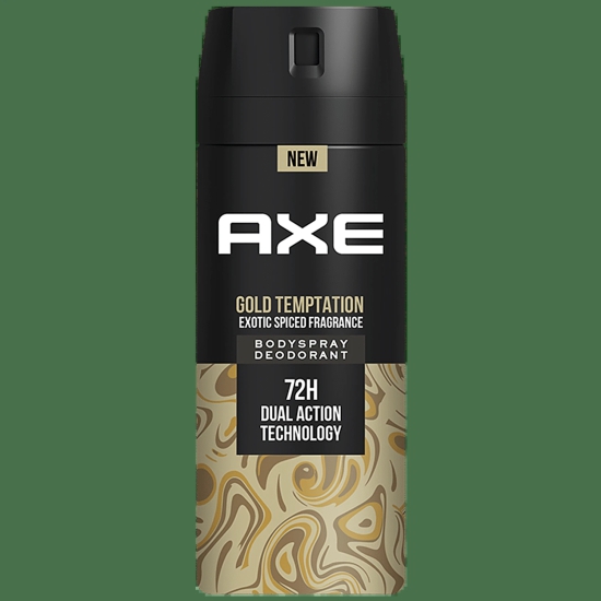 Axe Gold Temptation - Long Lasting Deodorant, Body Spray, For Men, 150 ml