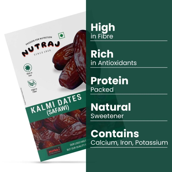 Nutraj Kalmi Dates (khajoor) 500gm 500g (Pack of 3)