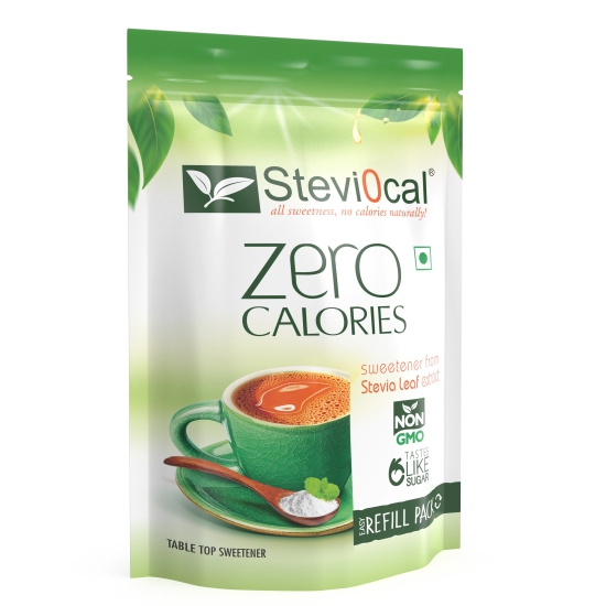 Stevi0cal Stevia Sweetener Powder | 100% Sugar Free Natural | Zero Calorie for Weight Management, Diet, Diabetic Friendly | 1.0 kg Refill Pack