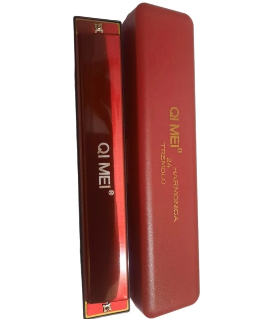 QEMEI  TERMOLA 24  HOLE MOUTH ORGAN RED