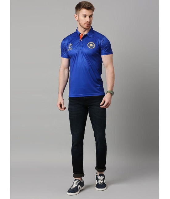 FanCode - Blue Polyester Regular Fit Men's Sports Polo T-Shirt ( Pack of 1 ) - None