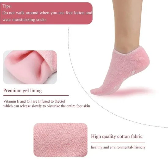 Crack Heel Silicon Spa Gel Socks-BUY 2 GET 2 FREE