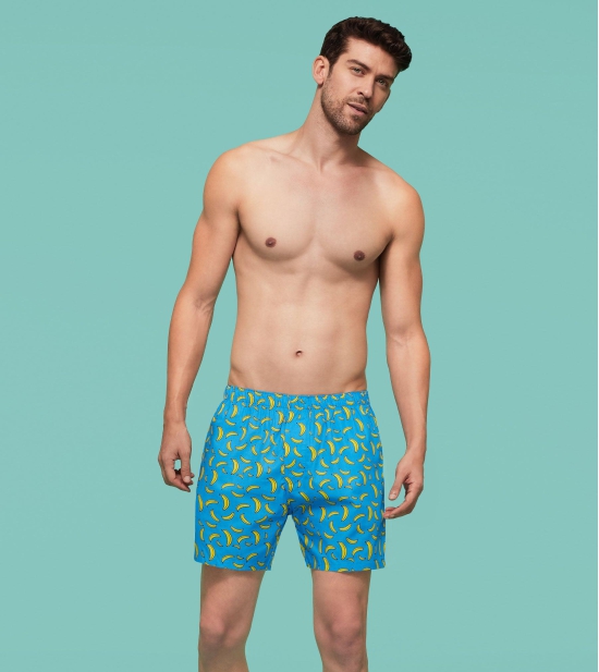 Remix Cotton Boxers Banana Blue M