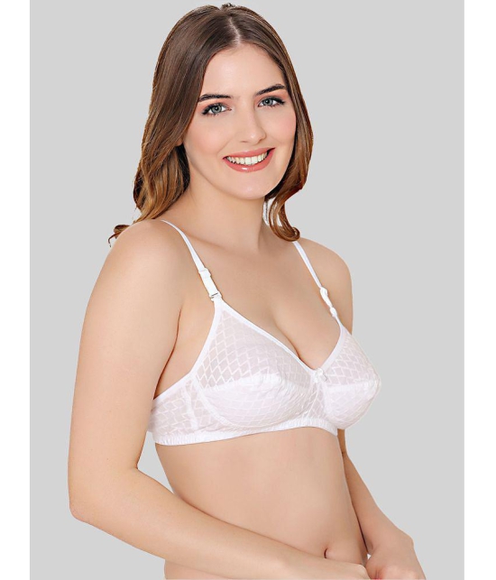 Bodycare White Cotton Non Padded Womens Everyday Bra ( Pack of 1 ) - None