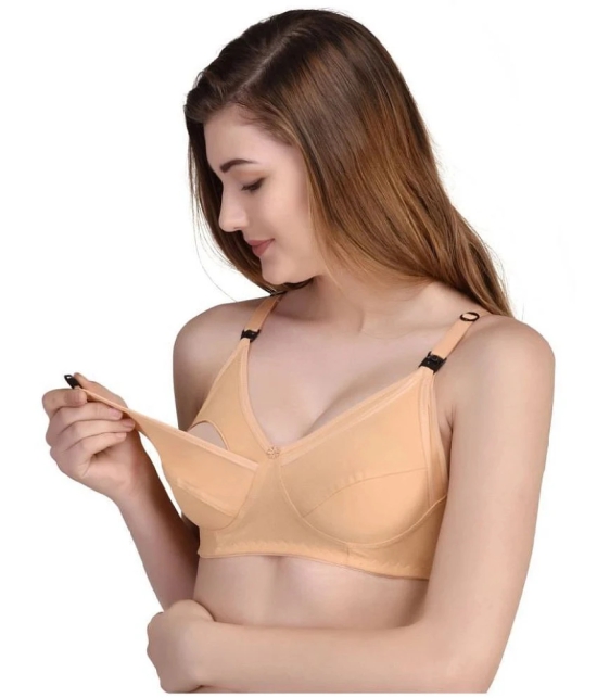 Desiprime Poly Cotton Everyday Bra - Beige Pack of 2 - 38B