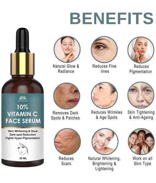 Intimify Face Serum, 10% Vitamin C Skin Toning Face Serum, Skin Brightening Serum, 30 Ml