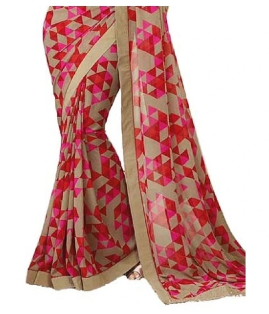 Gazal Fashions - Multicolor Chiffon Saree With Blouse Piece (Pack of 1)