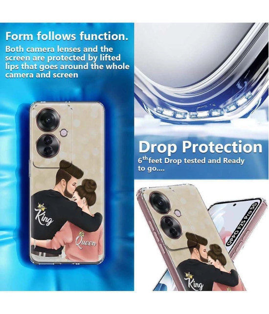 NBOX Multicolor Printed Back Cover Silicon Compatible For Oppo F25 Pro 5G ( Pack of 1 )