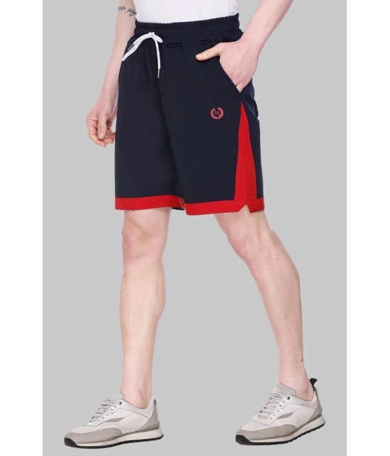 LEEBONEE Navy Polyester Blend Mens Shorts ( Pack of 1 ) - None