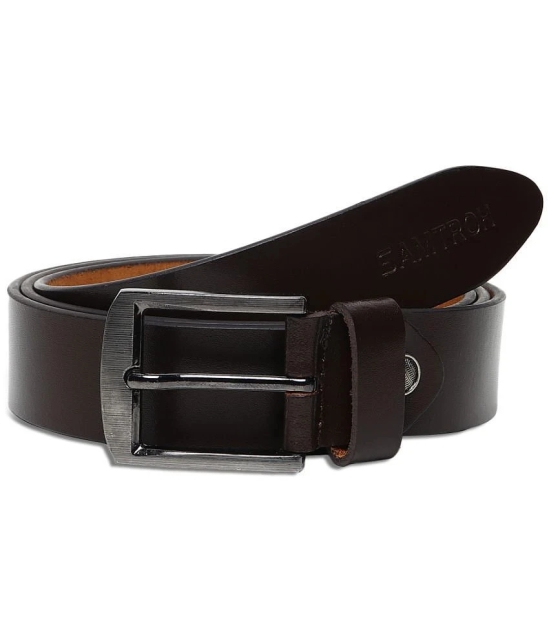 samtroh - Brown Leather Mens Casual Belt ( Pack of 1 ) - None