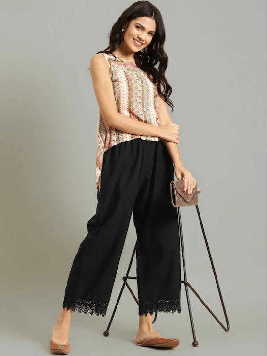 Woven Wide Leg Palazzos