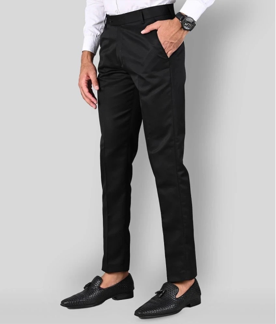 MANCREW - Black Polycotton Slim - Fit Mens Formal Pants ( Pack of 2 ) - None