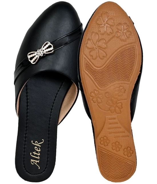 Altek - Black Womens Flats - None