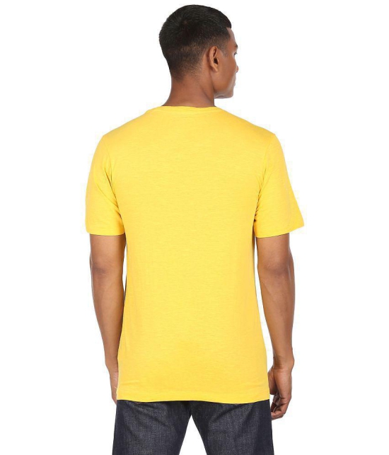 Colt - Cotton Blend Regular Fit Yellow Men's T-Shirt ( Pack of 1 ) - None