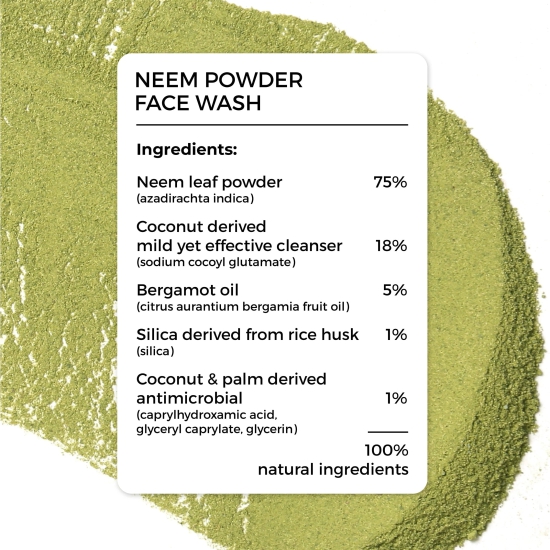 Neem Powder Face Wash for acne-prone skin-Neem Powder Face Wash for acne-prone skin