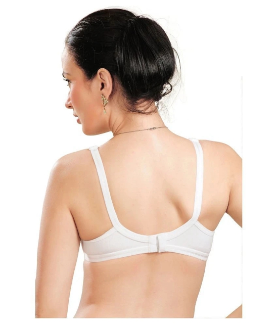 Madam Cotton T-Shirt Bra - White Single - 34B