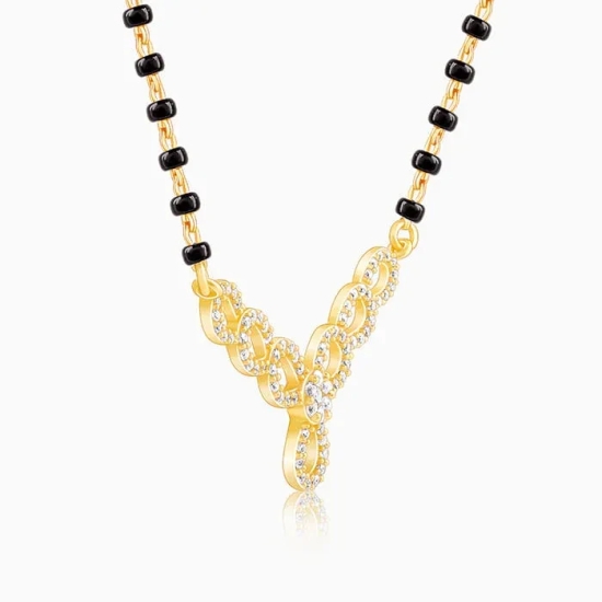 Golden Enamoured In Love Mangalsutra