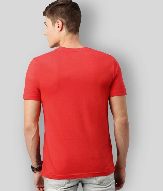 Huetrap - Red Cotton Regular Fit  Mens T-Shirt ( Pack of 1 ) - None