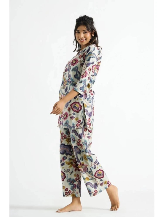 Label Flavia Multi Color Printed Pant Top Set - None