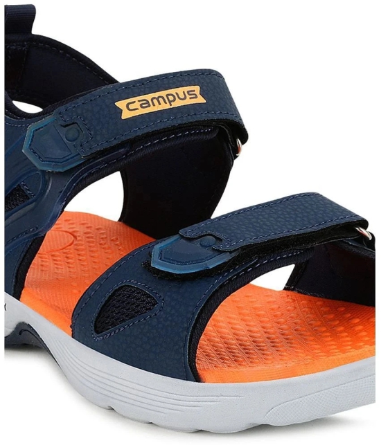 Campus - Navy Mens Floater Sandals - None