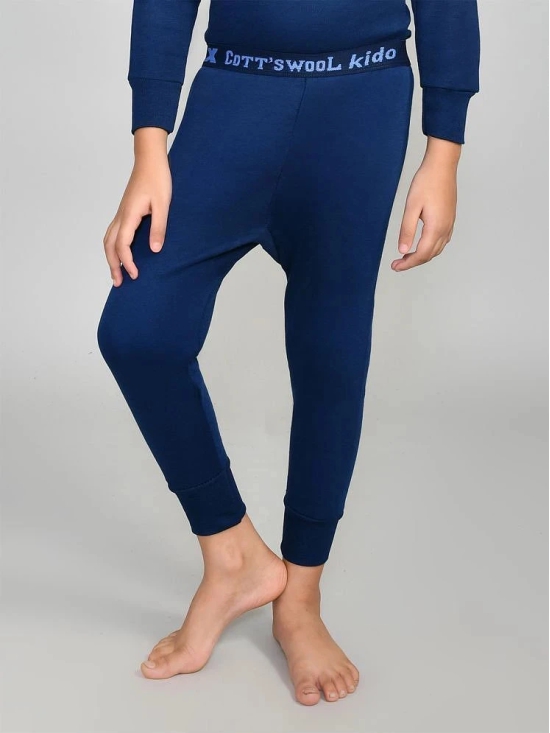 Lux Cottswool Cotton Blend Thermal Bottom ( Blue ) - None