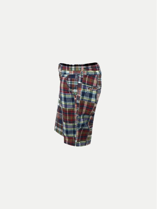 Teen Boys Red Patchwork Shorts