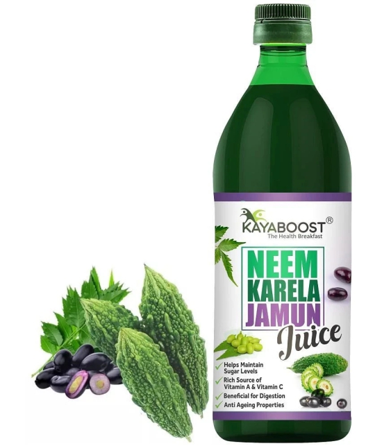 KAYABOOST Neem, Karela, Jamun Juice - 100% Natural & Sugar Free (500 ml)