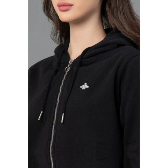 Mode By RedTape Women Black Solid Hoodie