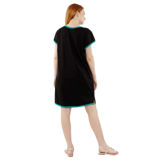 Sillyboom Maternity Parathe Wali Galli Se Tunic Tops for Pregnant Women T-Shirt (Black, XX-Large)