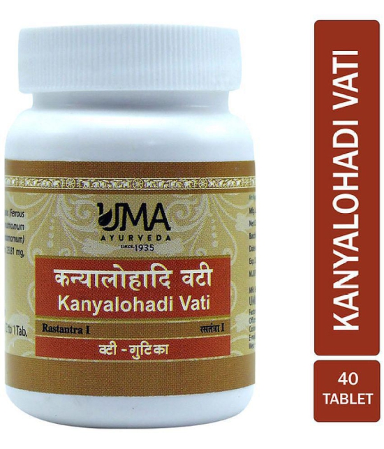 UMA AYURVEDA Kanyalohadi_Vati_40_Tab Tablet 1 kg Pack Of 2