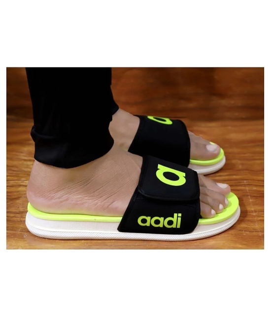 Aadi Green Leather Slippers - 8