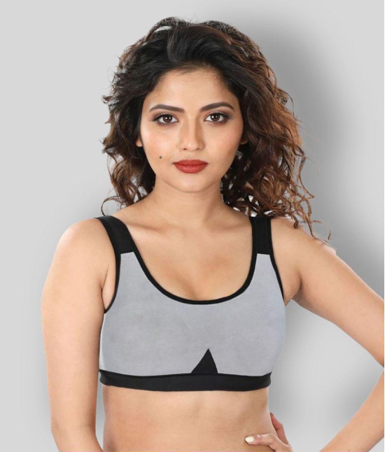 Dermawear - Multi Color Poly Cotton Lightly Padded Women's Sports Bra ( ) - XL