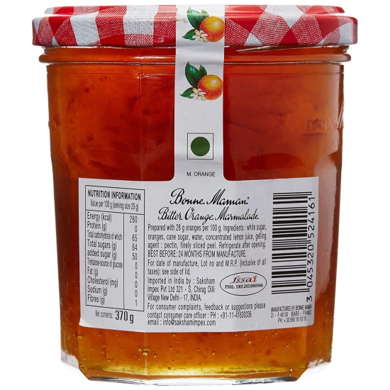 Bonne Maman Marmalade Orange, 370 Gm