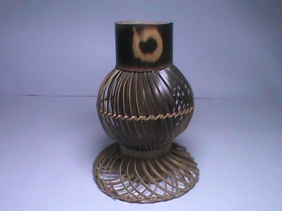 Handcrafted Bamboo Flower Vase