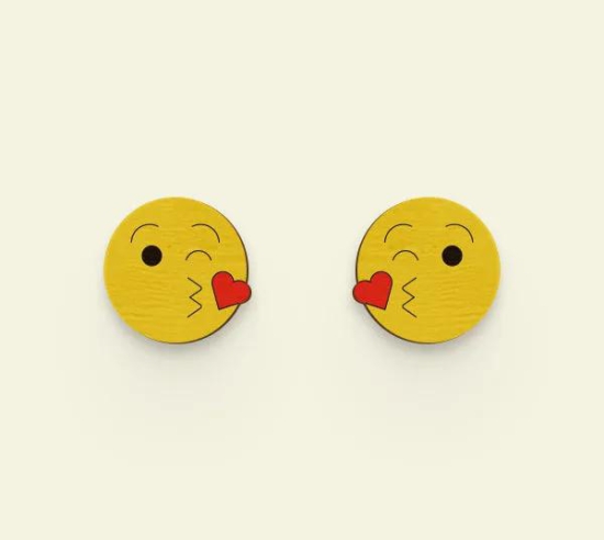 Kiss Emoji Earrings