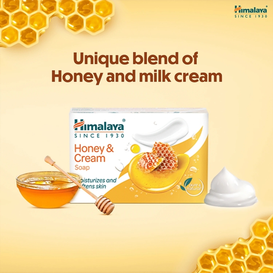 Himalaya Honey & Cream Soap - Nourishes & Softens The Skin, 125 G