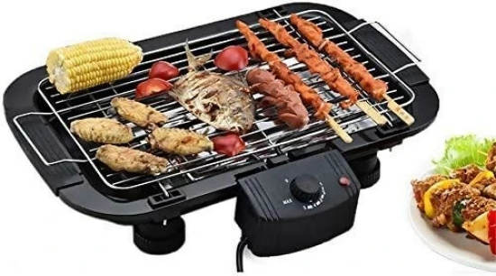 Versatile 2000W Dual-Purpose Barbecue Grill: Charcoal & Electric