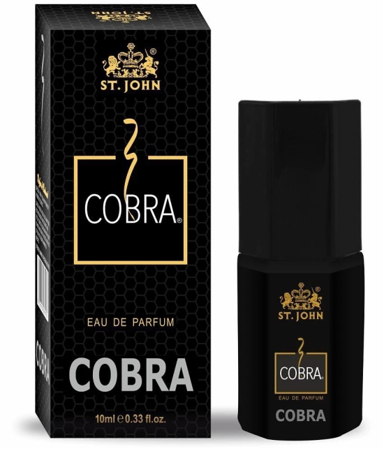 ST.JOHN Cobra BlackCurent,Cobra,Esence,Narcotic Desire Pocket Perfume for Men 10 ml ( Pack of 5 )