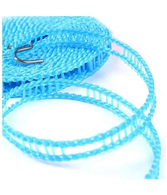 Mundal 5 Meters Windproof Anti-Slip Clothes Washing Line Drying Nylon Rope with Hooks