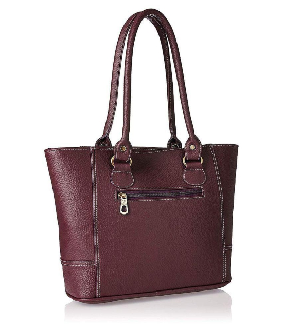 Fostelo - Maroon  PU Shoulder Bag - Maroon