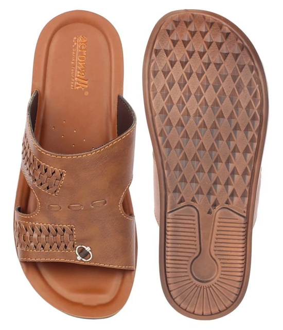 Aerowalk Tan Flip Flops - 9