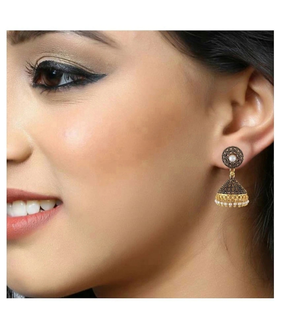 Vighanaharta Antique Finish alloy Jhumki Earring for Women and Girls - Multi Color