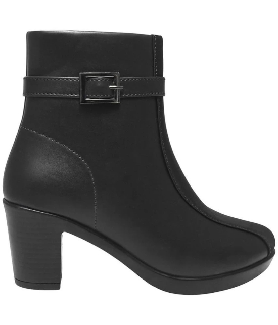 Shoetopia Black Womens Ankle Length Boots - None