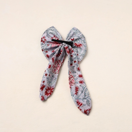 Handmade Fabric Butterfly Bow Hair Clip 03