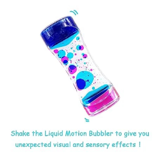 KATHIYAWADI Liquid Motion Bubbler Timer Sensory Toys for Relaxation,Water Motion Timer Fidget Toy Anxiety Toys for All Age,drip Oil Motion Bubble Sensory Play for Office Home Table Decoration (1 PACK)